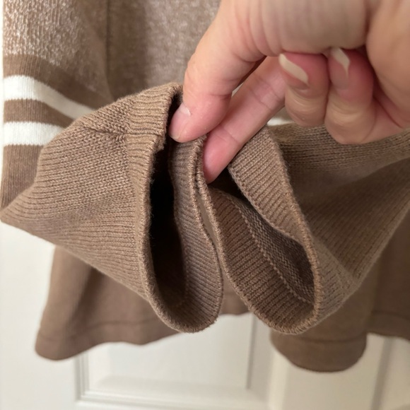 Karen Scott Woman 1/4 Zip Mock Neck Sweater Chestnut Heather, 3X, NWT - Picture 7 of 12